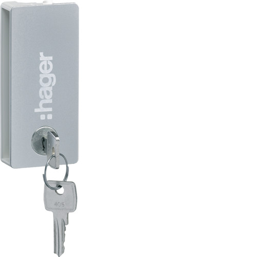 Ручка з замком в білі двері в щити Hager Vega, фото 1