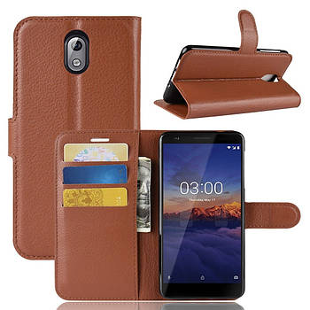 Чохол-книжка Litchie Wallet для Nokia 3.1 Коричневий