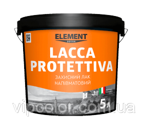 LACCA PROTETTIVA ELEMENT DECOR 5 л Захисний напівматовий лак