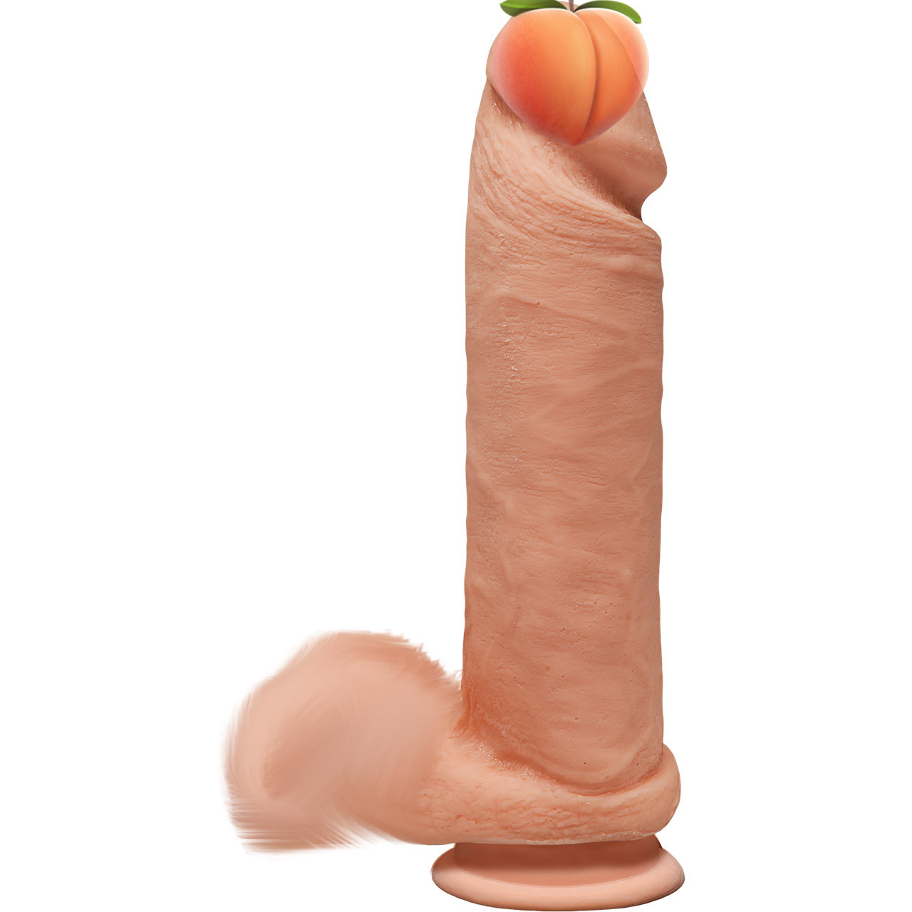 Фалоімітатор Doc Johnson The D - Perfect D - 8 Inch With Balls - ULTRASKYN, діаметр 5,1 см