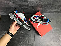 Чоловічі демісезонні кросівки Puma, сірі з чорним 45р, фото 3