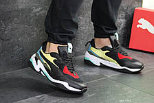 Чоловічі демісезонні кросівки Puma,чорні з жовтим 44,45 р, фото 2