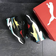 Чоловічі демісезонні кросівки Puma,чорні з жовтим 44,45 р, фото 2