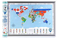 Скретч Карта Discovery Map World Silver у тубусі українська мова