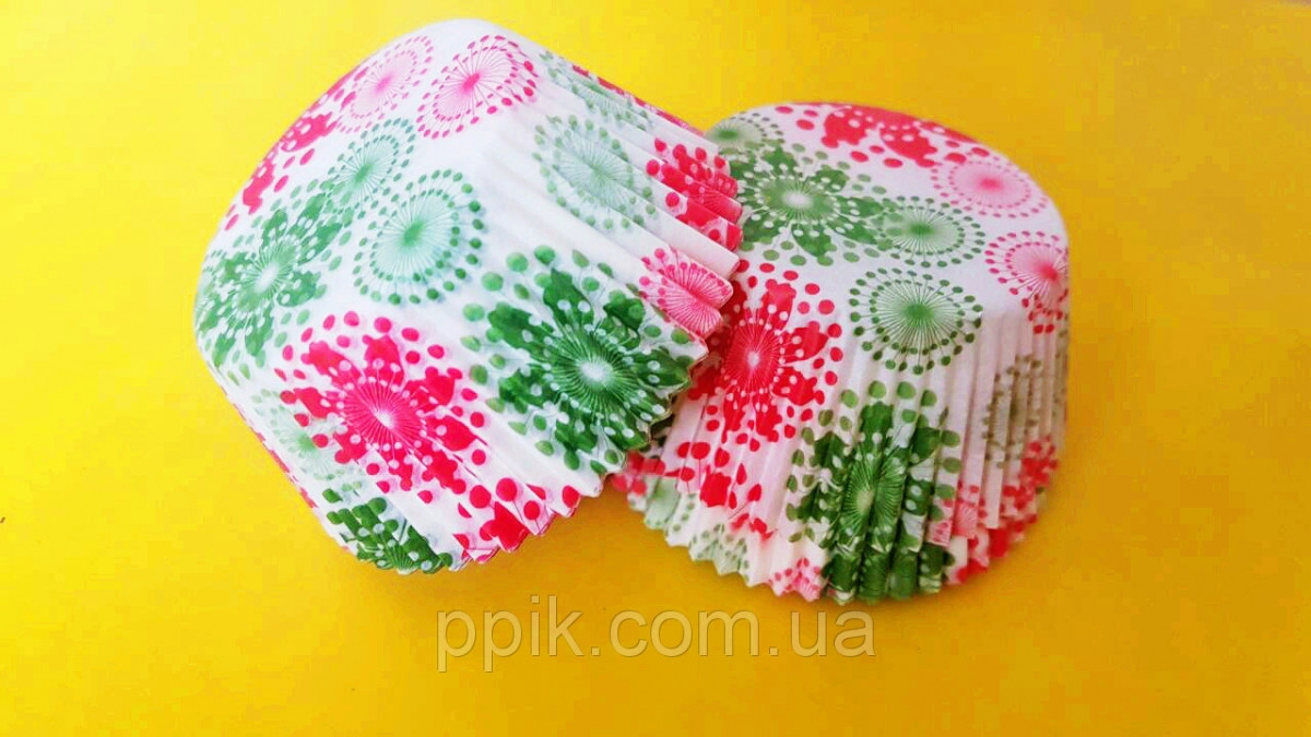 Тарталетки (капсули) паперові для кексів, капкейків Феєрверк