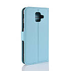Чохол-книжка Litchie Wallet для Samsung A600 Galaxy A6 2018 Блакитний, фото 5