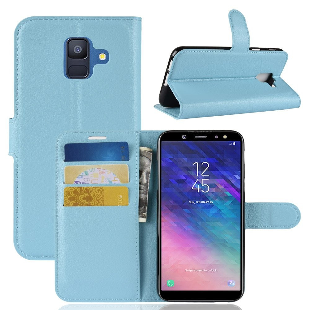Чохол-книжка Litchie Wallet для Samsung A600 Galaxy A6 2018 Блакитний