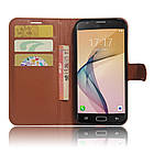 Чохол-книжка Litchie Wallet для Samsung A520 Galaxy A5 2017 Коричневий, фото 3