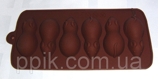 Форма силікон для цукерок Миша