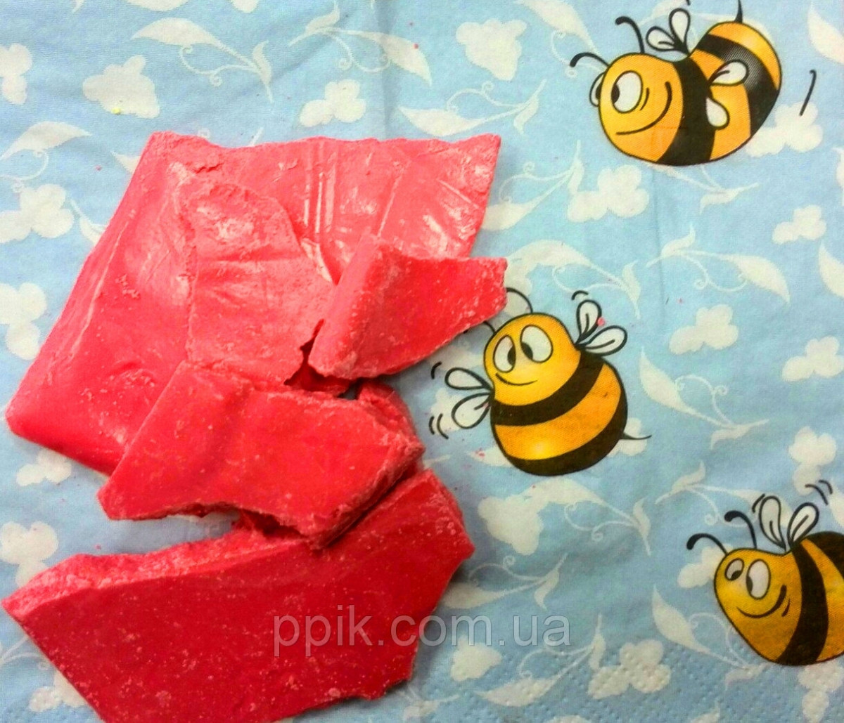 Шоколадна глазур рожевий моноліт ( 5 кг)