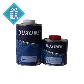 Лак акриловий Duxone DX40 1л з затверджувачем DX25 0,5л, фото 1