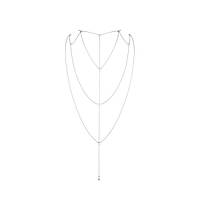 Цепочка для спины Bijoux Indiscrets Magnifique Back and Cleavage Chain - Silver, украшение для тела