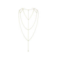 Ланцюжок для спини Bijoux Indiscrets Magnifique Back and Cleavage Chain - Gold, прикраса для тіла 777Shop.com.ua