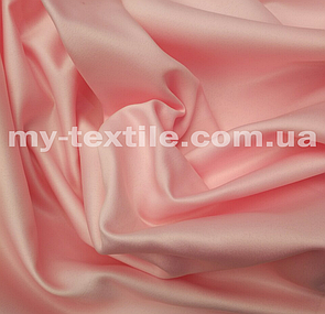 Атлас прокатний щільний матовий (Весільний атлас) Персиковий