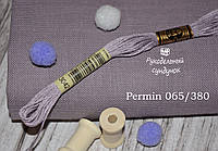 Ткань равномерного плетения Permin 32ct 065/380 французская лаванда, 100% лён (Дания)