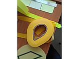 Жовта світловідбивна стрічка для пошиття уніформи МНС — 100 метрів (2.5 см) ширина, фото 4