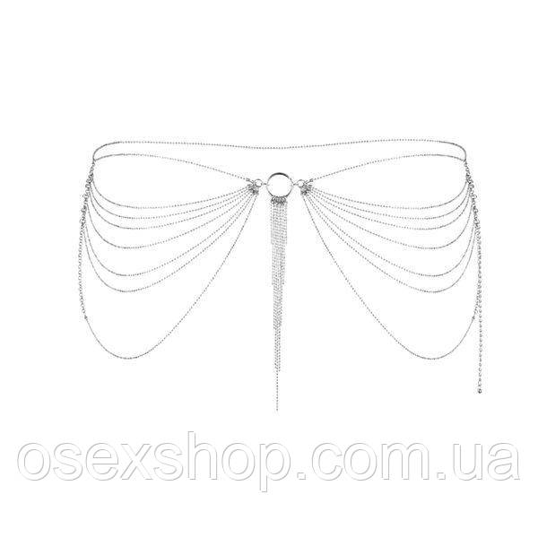 Ланцюжок трусики або ліф Bijoux Indiscrets Magnifique Waist Chain — silver, прикраса на тіло