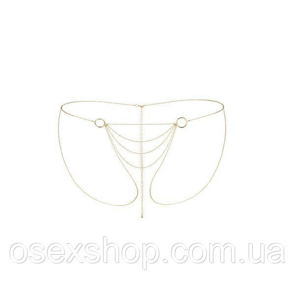 Ланцюжок-трусики Bijoux Indiscrets Magnifique Bikini Chain — Gold, прикраса для тіла