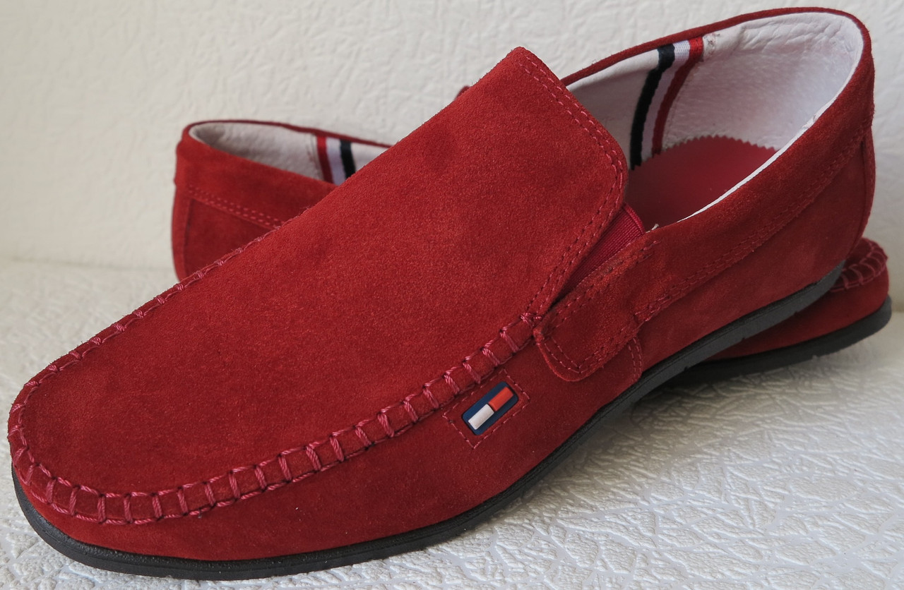 Style! Tommy Hilfiger! Мужские в Стиле Томми Хилфигер Красные Замшевые ...