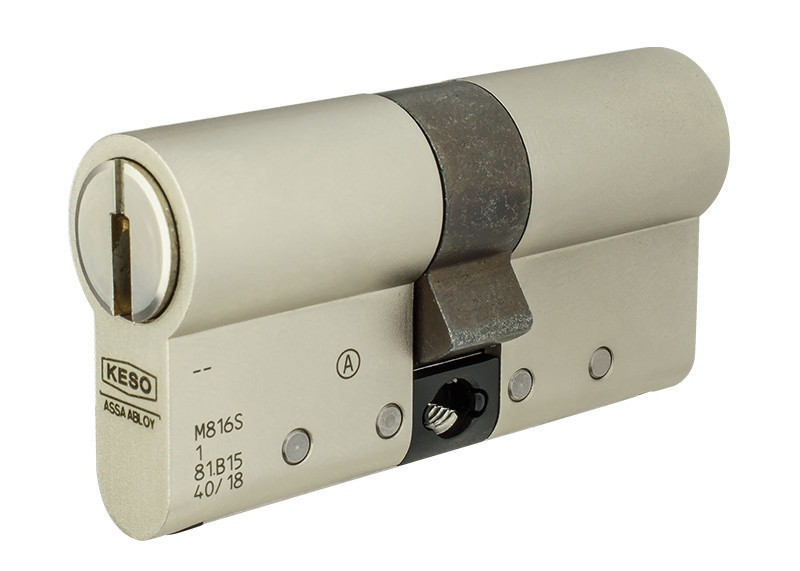 Циліндр KESO 8000 Ω2 90 (45x45) ключ-ключ нікель (Швейцарія)