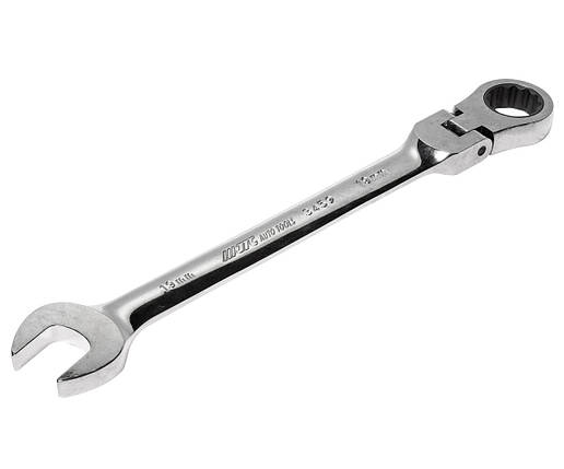 Ключ рожково-накидний з тріскачкою (шарнір) 17 мм JTC 3457 JTC, фото 1