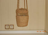 Модна Сумка з соломки, на довгих ручках, ручна робота., фото 2