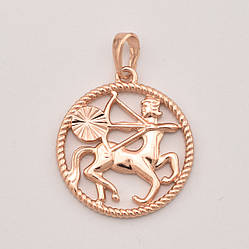 Знак зодіаку Стрілець 80097 розмір 28х20 мм позолота РО