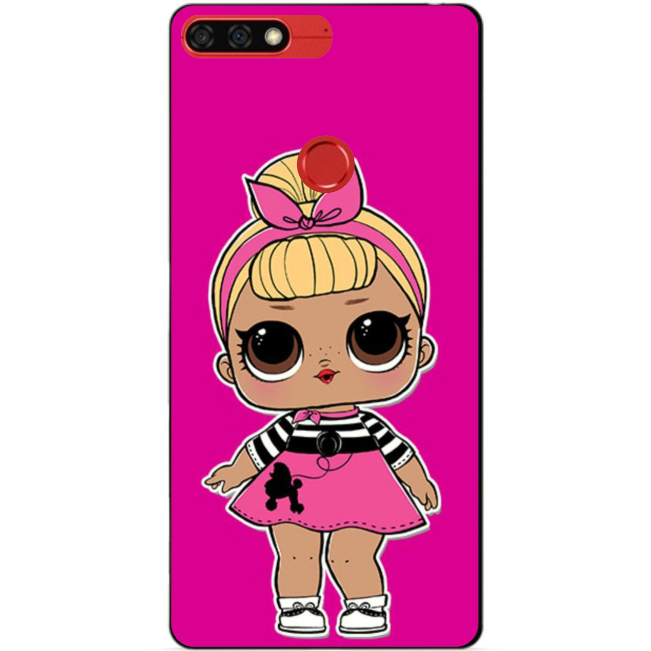 Чохол силіконовий бампер для Huawei Honor 7c Pro з малюнком Лялечка LOL