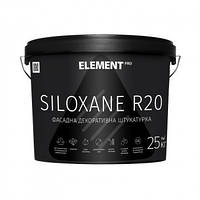 ELEMENT PRO SILOXANE R20 25 кг Прозрачная Штукатурка "Дубовая кора" для фасада