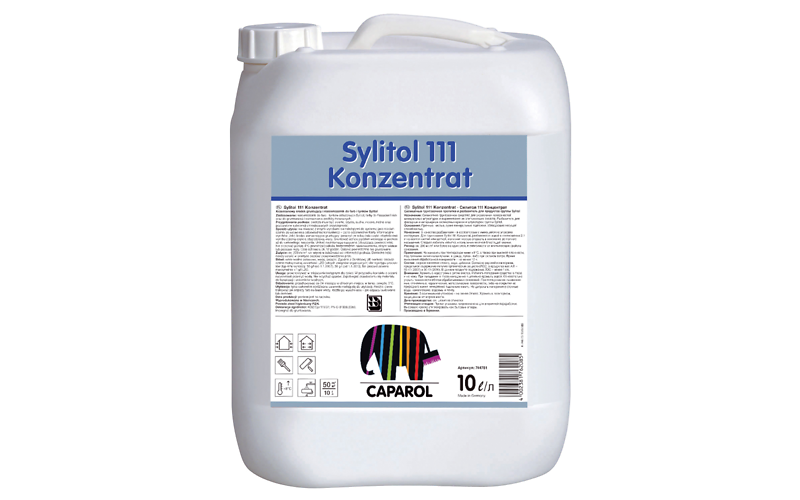 Sylitol 111 Konzentrat 10л. Ґрунтовка силікатна для зовнішніх і внутрішніх робіт. Концентрат (2:1) 10л