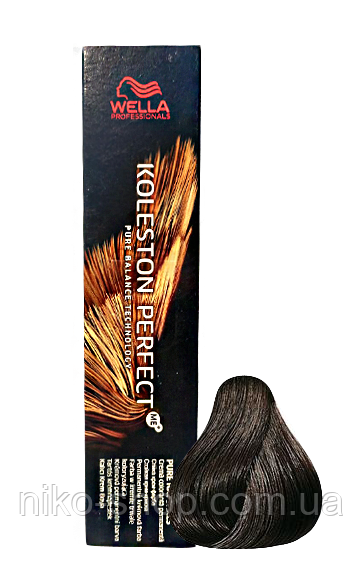 Фарба для волосся Wella Koleston Perfect - 4/0 натуральний Коричневий, фото 1