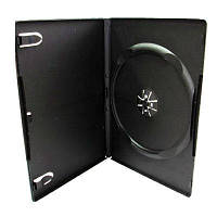 Коробочка DVD box 9 mm на 1 диск чёрная глянцевая ящик \100 шт