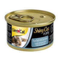 Вологий корм Gimborn ShinyCat з тунцем і креветками 70 г
