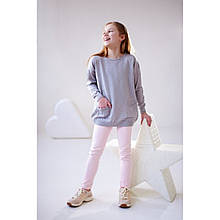 Кофта дівч. ЛюТик Кд-1226, 122 сірий вязка