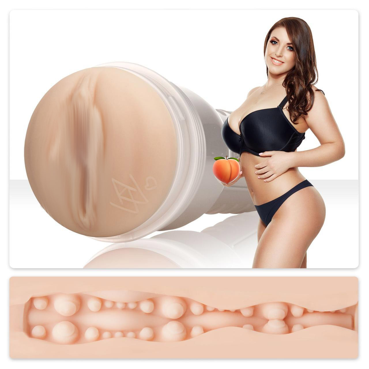 Мастурбатор Fleshlight Girls: Angela White - Indulge, зі зліпка вагіни, дуже ніжний, фото 1