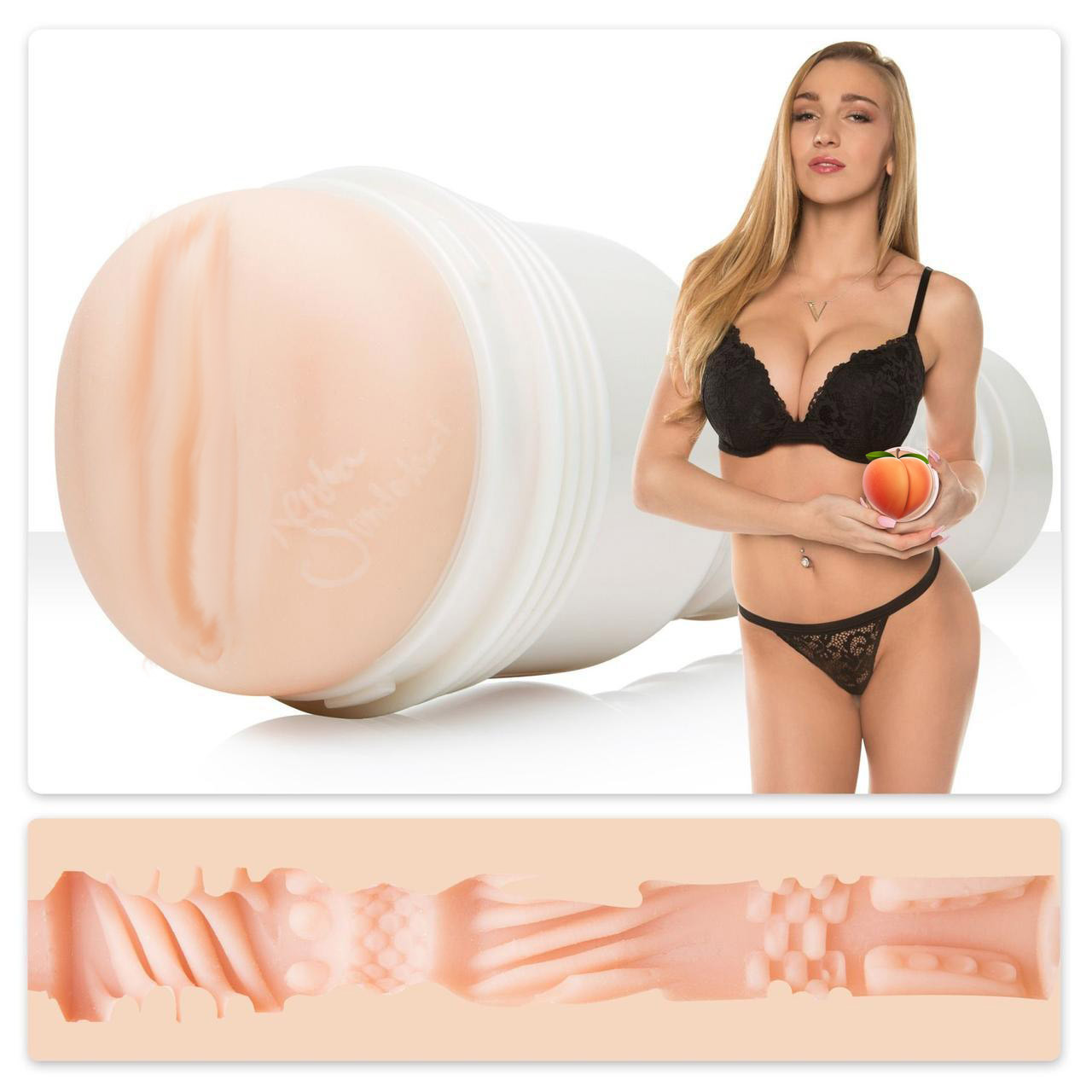 Мастурбатор Fleshlight Girls: Kendra Sunderland - Angel, зі зліпка вагіни, дуже ніжний, фото 1