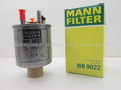 Фільтр паливний на Рено Кенго II (з отвертием під нагрівач) 1.5 dCi 2009.06->MANN-FILTER (Німеччина) WK9022