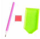 Алмазна вишивка, соняшники 30х40 см, повна викладка, фото 3