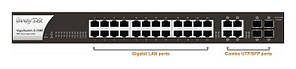 Комутатор Draytek VigorSwitch G1280, фото 3