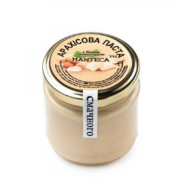 Паста арахісова з білим шоколадом, 180 г.