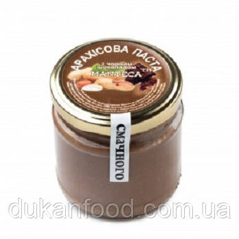 Паста арахісова з чорним шоколадом, 180 г.