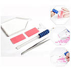 Алмазна вишивка букет бузку на вікні, повна викладка, квадратні стрази, фото 2