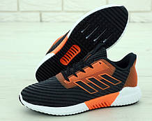 Кросівки чоловічі Adidas Climacool "Чорні з жовтогарячим" р. 44-45