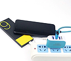 Зарядний пристрій на 3 USB порти Wellamart, Блакитний (Арт. 5556), фото 2