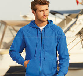 Чоловіча легка кофта на замку з капюшоном