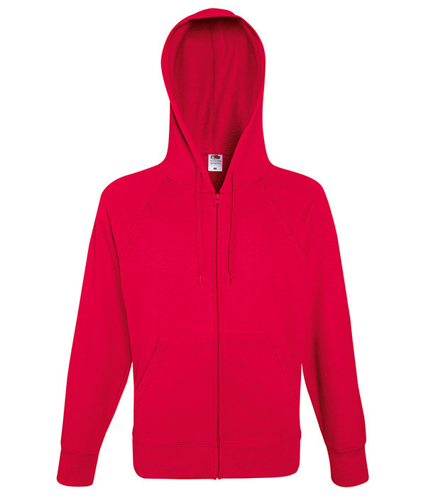 Чоловіча толстовка на блискавці 2XL, 40 Червоний