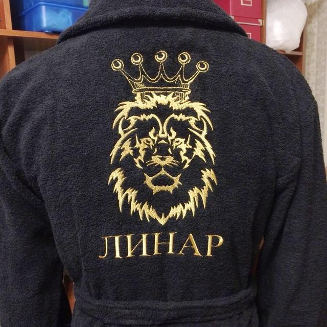 Халат чоловічий махровий з вишивкою у Дніпрі Халат чоловічий махровий з вишивкою у Дніпрі