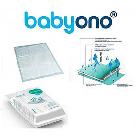 Пелюшки гігієнічні BabyOno (10шт) 40*60 см.