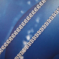 Срібний ланцюжок, 500 мм, 6 грамів, плетіння Равлик, фото 3