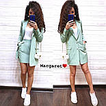 Жіночий стильний костюм: піджак і спідниця (розквітки), фото 4